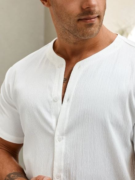 Camisa casual manga corta