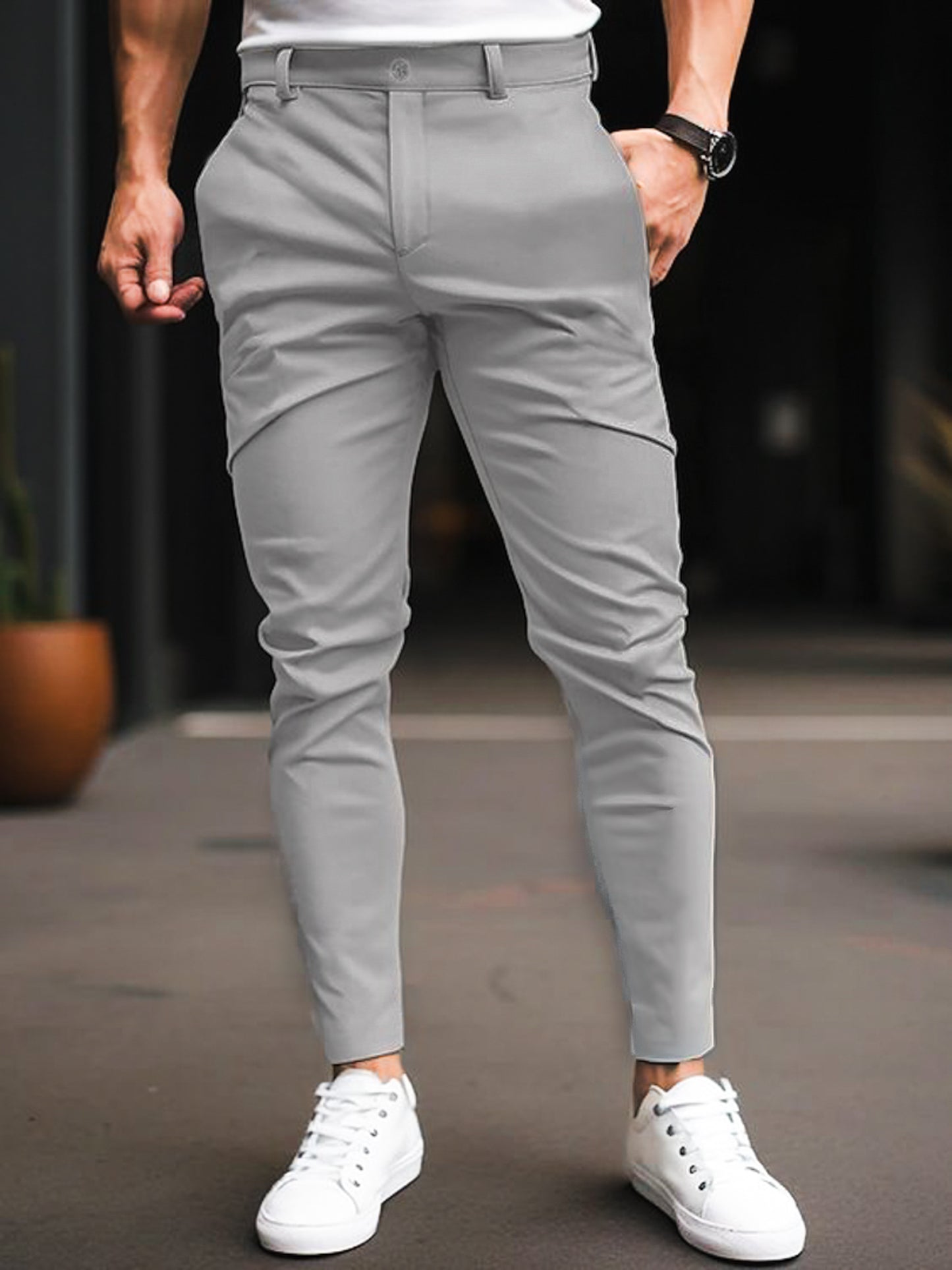 Pantalón Drill Slim