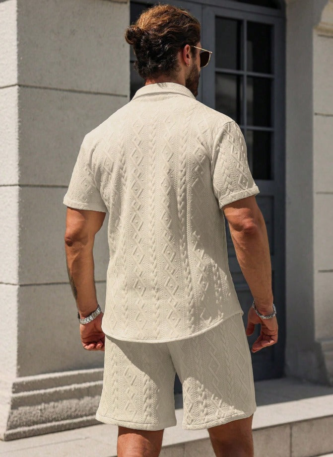 Conjunto casual camisa manga corta y shorts