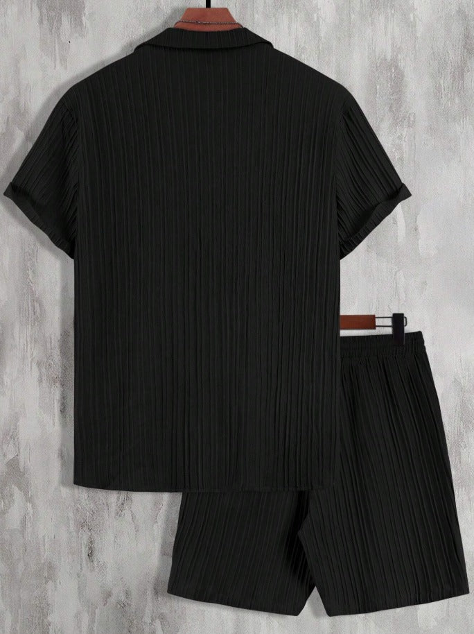 Conjunto casual camisa manga corta y shorts