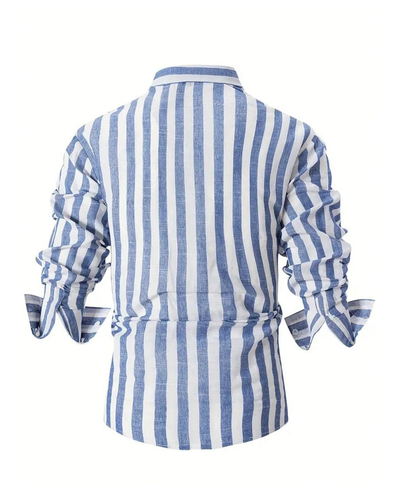 Camisa slim  fit manga larga