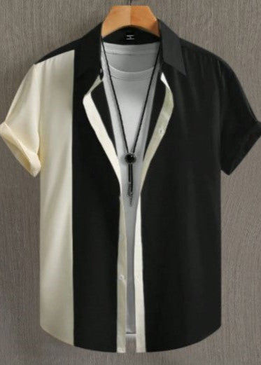 Camisa casual manga corta