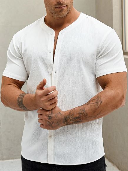 Camisa casual manga corta