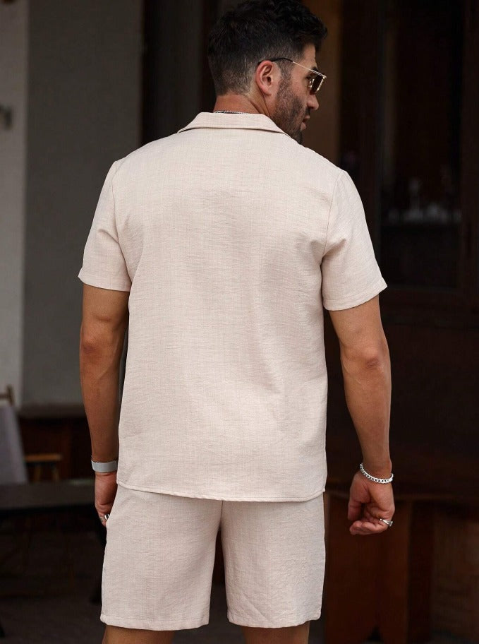 Conjunto casual camisa manga corta y shorts